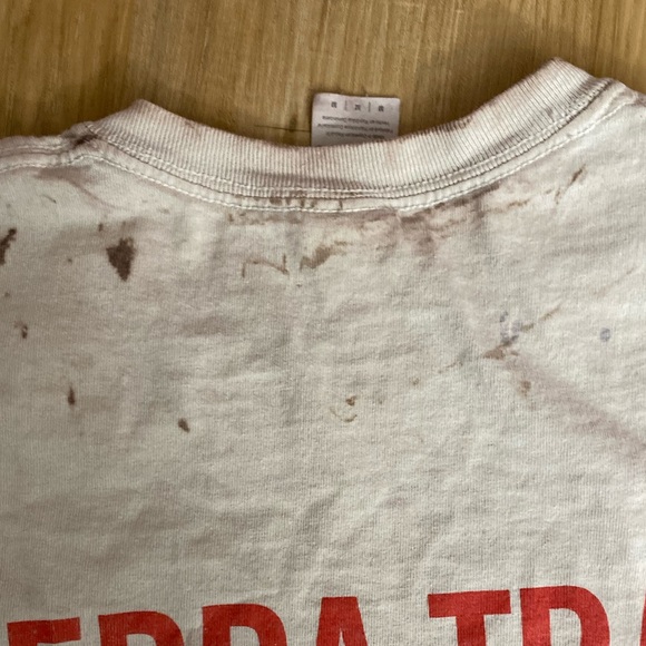 😎🤩Vintage Cotton- Dirt Is In Our DNA- Off White Shortsleeved Graphic Tee Shirt - Picture 5 of 8